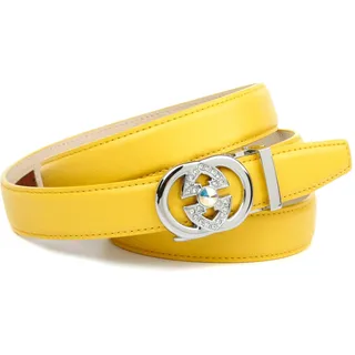 Anthoni Crown Damen K1GA.F20 Gürtel, per pack Gelb (gelb 022), 75|#75|#6611 (Herstellergröße: 75)