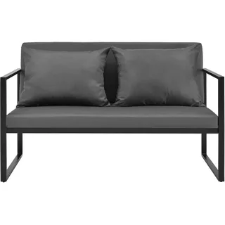 casa.pro Gartenbank 114 x 70 x 60 cm Schwarz