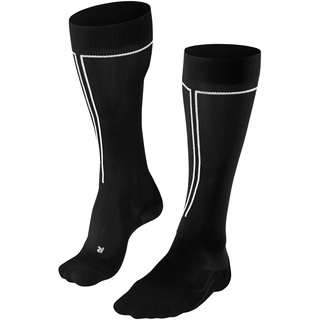 Falke Damen Laufsocken RU Compression Energy W KH Funktionsmaterial mit Kompression 1 Paar, Schwarz (Black 3003) - Wadenumfang W2,