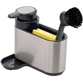 bremermann Spülbecken-Organizer, silber, Kunststoff, Edelstahl , Edelstahlfarben , Metall , 17.8x15.5x12.7 cm , Küchenzubehör, Küchenhelfer, Küchenutensilien