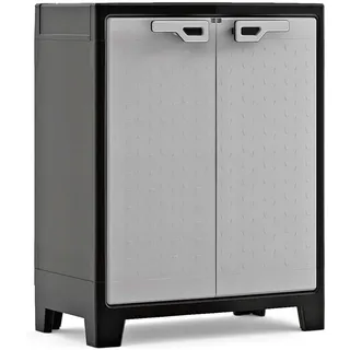 KETER Titan Kunststoffschrank 80 x 44 x 100 cm Grau/Schwarz