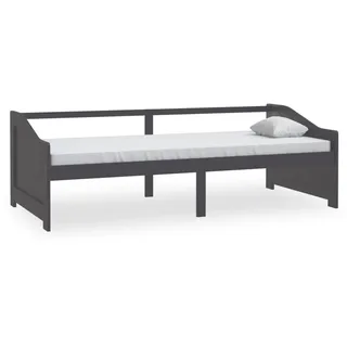 vidaXL Tagesbett 3-Sitzer Dunkelgrau Massivholz Kiefer 90x200 cm - Grau