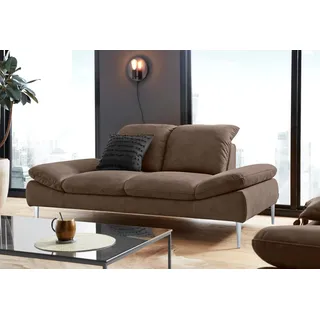W.Schillig Couch Leder 2-Sitzer Braun