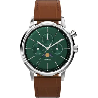 Timex Marlin Herren-Armbanduhr Leder 40 mm TW2W51000