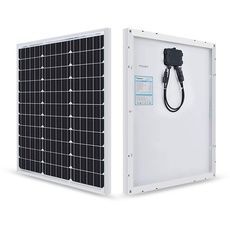 Renogy 50 W Solarmodul Mono 12 V, Solarpanel, Solarzelle, Photovoltaikmodul für Aufladen von 12V Solarbatterie IP65 wasserdichte Anschlussdose