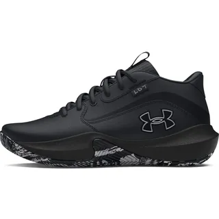 Under Armour Lockdown 7, strapazierfähige Basketballschuhe, leichte und atmungsaktive Sportschuhe,Black Black Metallic gold