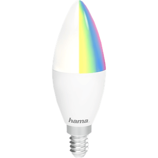 Hama WLAN-LED-Lampe, E14 5,5W RGBW, dimmbar, Kerze 176599