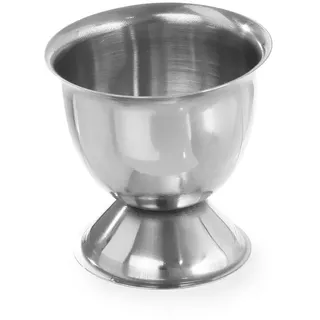 HENDI Eierbecher, 6 Stück, mit praktischem Becherfuß, Spülmaschinengeeignet, Eierhalter, Eierständer, ø50x(H)45mm, Edelstahl