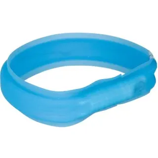 Trixie Flash Light Band USB Leuchthalsband 70 cm Blau L-XL