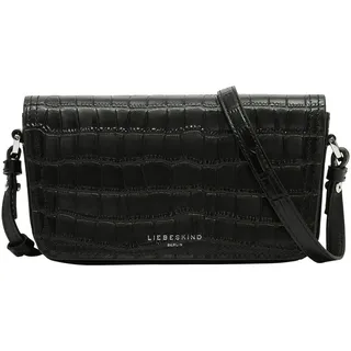 Liebeskind Berlin Chudy New Croco Umhängetasche Baumwolle/Leder Black
