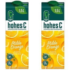 hohes C Milde Orange, 100% Orangensaft (1 x 1,5l) (Packung mit 2)