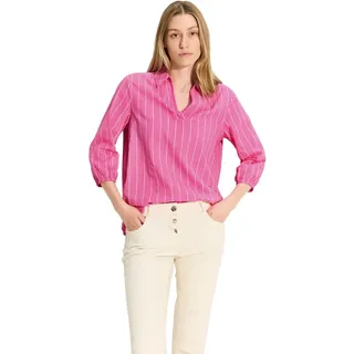 CECIL Damen B344759 Gestreifte Bluse, Bloomy pink, XX-Large