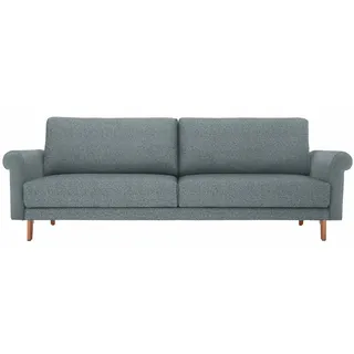 Creation BY ROLF BENZ 3-Sitzer »CR.450, Designsofa, Loungesofa« modern Landhaus, Breite 208 cm, Füße in Nussbaum, grau