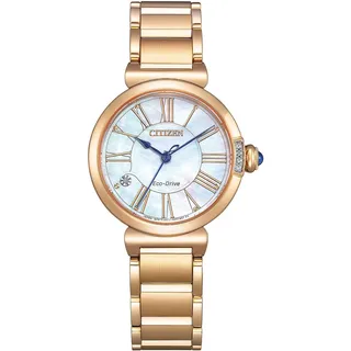 Citizen Damen Quarzuhr Em1063-89D Saphirglas 5 ATM wasserdicht mit 24h-Funktion