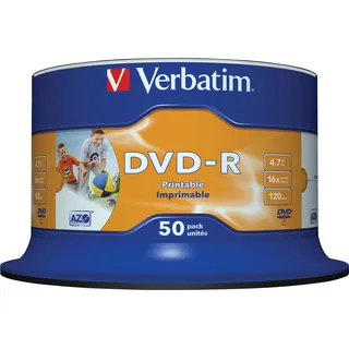 Verbatim DVD-R 16x Wide Printable 50x