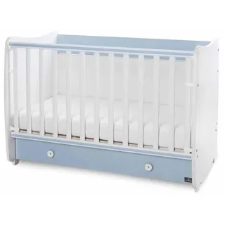 Lorelli Babybett Dream 70 x 140 cm umbaubar Kinderbett Schaukelbett Schreibtisch - Blau