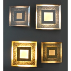 Bild Luce Design LED Wandleuchte Window 32x32 cm, gold