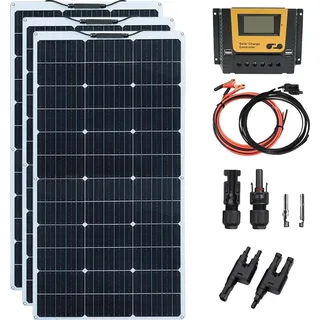 Flexibles Solarpanel, hohe Modulleistung von 24%, leichtes Design, 12V 300W Solarkit