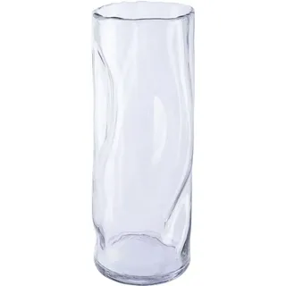 LEONIQUE Tischvase »Blumenvase Caline« Vase aus Glas, im Crunch-Design, Höhe ca. 30 cm, farblos
