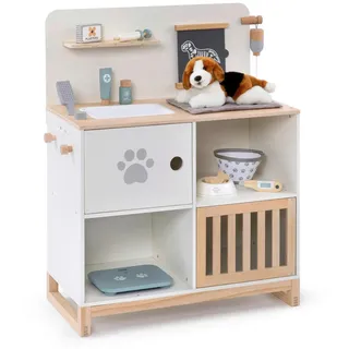 Musterkind "Tierarzt-Center Thymus, weiß, natur, Rollenspielzeug, JungenB:65cm H:75cm T:31cm, Holz, Fsc, - schützt Wald, B:65cm H:75cm T:31cm