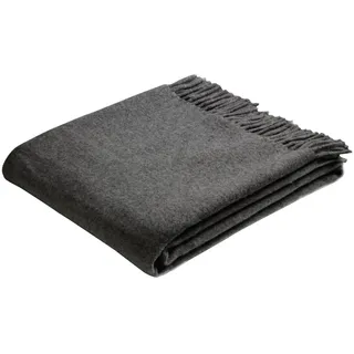 Bocasa by biederlack Plaid Wolle anthrazit Größe 130x170 cm