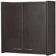 Negrari PVC-Hängeschrank, Harz Polyvinylchlorid, Wenge, 62 x 21 x 59 cm