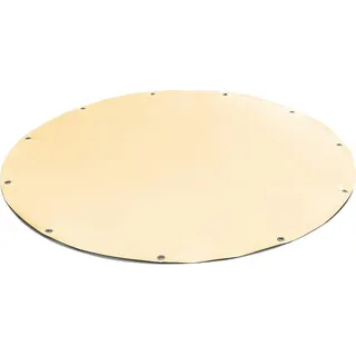 (600g/m2) Runde LKW-Plane/PVC-Plane mit 20mm Ösen (Beige RAL1014, 340 cm) Poolabdeckung Abdeckpane Poolplane Poolunterlage Bache Schutzplane - Beige