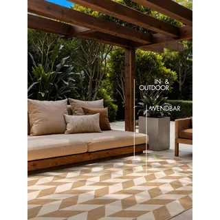 Ted Baker Terrick Wendeteppich 200 x 300 cm Beige/Weiß