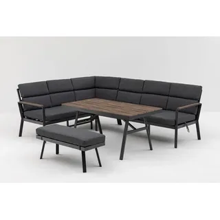 Gardissimo NARA OAK Ecklounge Gartenmöbel Sitzgruppe Holzoptik links