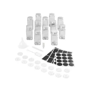 Metaltex Gewürzstreuer-Set 12 cm Transparent unbefüllt