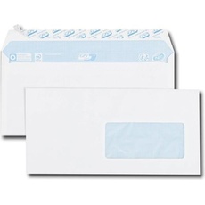 GPV, Briefumschlag, Briefumschl„ge, DL, 110 x 220 mm, weiá, mit Fenster (110 x 220 mm, 70 x)