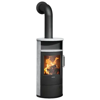 Justus | Kaminofen | Island 5 2.0 | 5 kW | Speckstein, Stahl Schwarz