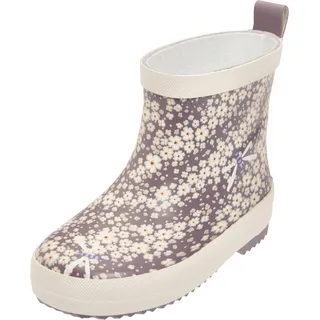 Playshoes Gummistiefel Halbschaft Blumen Lila 23
