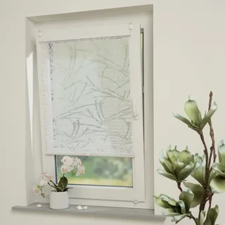 GARESA Plissee »Ausbrenner Streifen« Lichtschutz ohne Bohren verspannt einfache Montage, halbtransparent, weiß