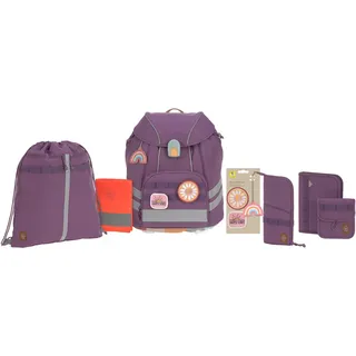 LÄSSIG Schulranzen »Unique, Flexy, Purple« Reflektoren inkl. Patches; PETA-approved vegan; aus recyceltem Material, lila