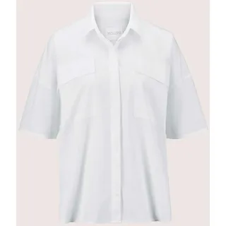 MADELEINE Kurzarmbluse »Hemdbluse Oversize-Hemd aus Baumwolle«, weiß