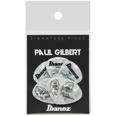 IBANEZ Picks Signature Series - Paul Gilbert 6 Stück - Pearl White 1,0mm heavy (B1000PG-PW)