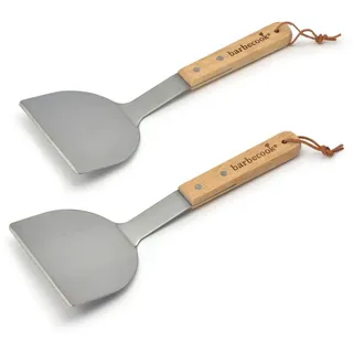 Barbecook 2 Plancha Wender spachtel set, grillzubehör, plancha, plancha grillplatte, spatel, bbq,, 31.0x12.0x8.0 cm, Silber