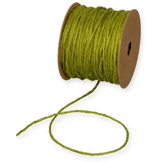 Deko-Weihnachten HALBACH Jutekordel Basic 50m lang 100% Jute Apfelgrün