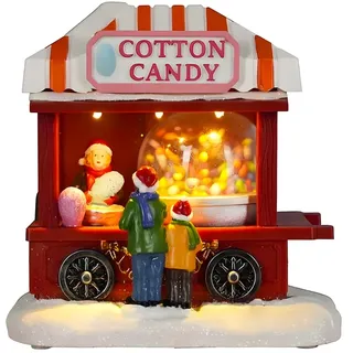 Wintem Animierter Weihnachtssüßigkeitenladen mit LED-Lichtern - Ideal für die Dekoration Ihres Hauses während der Weihnachtsfeiern - handbemalt mit langlebigen Materialien - Geeignet für alle Räume 14