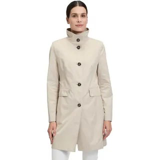 Gil Bret Damen Sommermantel mit Stehkragen 42, Silver Beige