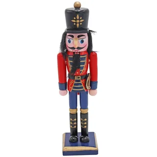 PMS International Nussknacker Dekofigur Ornament Figur 20cm Schwarz Haar