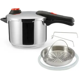 Amazon Basics 6 l mit Dampfgarer silber