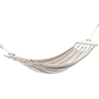 Chico Einzel-Stabhängematte Baumwolle beige / 1 Person  300 x 130 150 kg Baum...