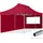 Faltpavillon 3 x 6 m inkl. 2 Seitenteile Rot