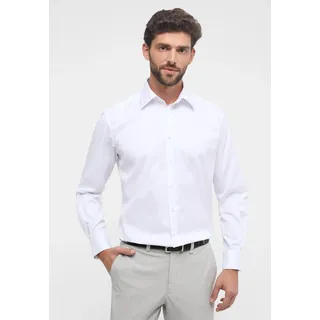 Langarmhemd ETERNA "COMFORT FIT", Herren, Gr. 52, Normalgrößen, weiß, Twill, 100% cotton, normal, Umschlagmanschette, Hemden Langarmhemd, NON IRON (bügelfrei)