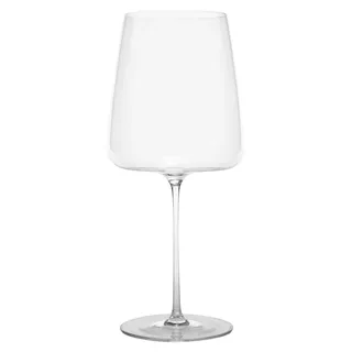 Zafferano Ultraleicht-Rotweinglas aus hochwertigem Kristallglas, 75 cl Fassungsvermögen, modernes Design, 2er-Set, transparent, elegante Oberfläche - Transparent