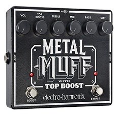 Electro Harmonix Metal Muff/Top Boost Pedal für E-Gitarre Silber