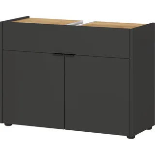 Germania Waschbeckenunterschrank 2 Türen 80 x 60 cm Grau