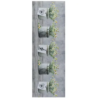 Atticgo Küchenläufer Grau Sprinty 52/100 cm , Textil , Baum/Pflanze/Natur , Rechteckig , 52x100 cm , waschbar, antistatisch, leicht zusammenrollbar, rutschfeste Unterfläche , Teppiche und Böden, Teppiche, Teppichläufer, Küchenteppiche